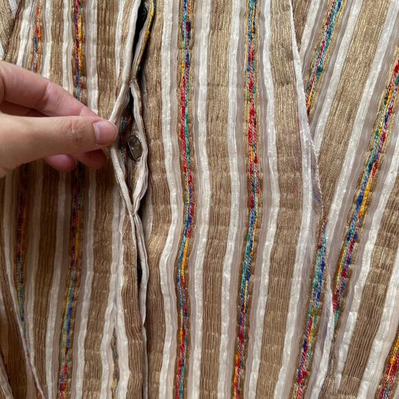 Caryna Nina Haute Couture Multicolor Striped Blazer - Size S - Picture 4 of 9